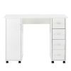 Home Office Computer Desk Table with Drawers White 41.73''L 17.72\'\'W 31.5\'\'H