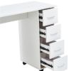 Home Office Computer Desk Table with Drawers White 41.73''L 17.72\'\'W 31.5\'\'H