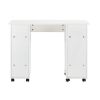 Home Office Computer Desk Table with Drawers White 41.73''L 17.72\'\'W 31.5\'\'H