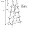 Solid bamboo wood oxford 'A'frame ladder display bookshelf