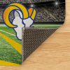 [Personalization Only] Official NFL Rams - 36" x 62" Personalized Washable Rug