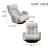 Adjustable head and waist, game chair, lounge chair in the living room, 360 degree rotatable sofa chair,Rotatable seat Leisure Chair deck chair